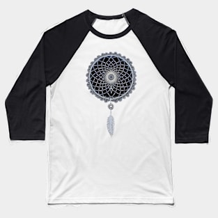 Mystical Silver Dreamscape Baseball T-Shirt